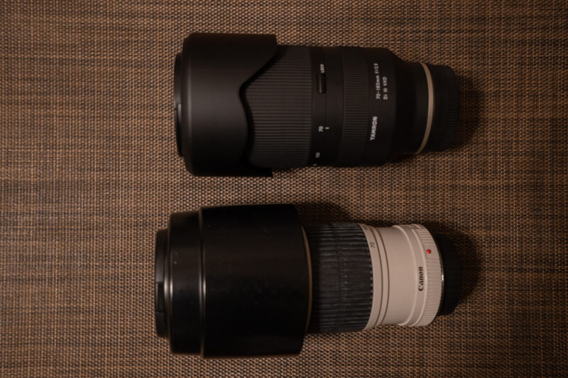 Canon EF 70-200mm f/4L USMとの比較