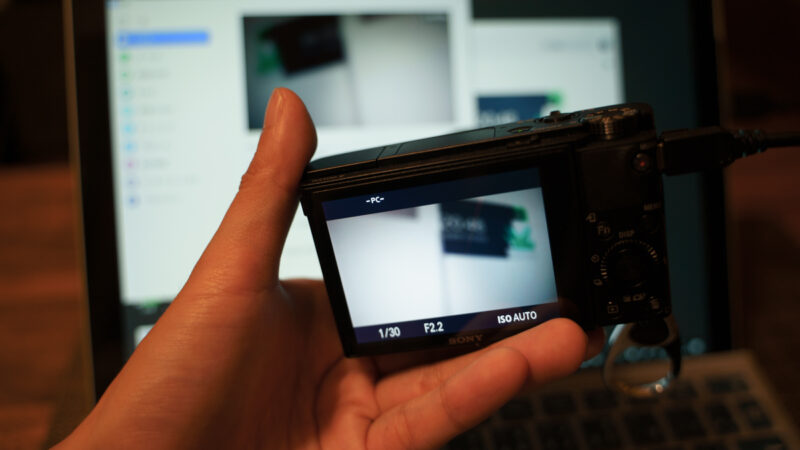 ツイキャスでのImaging Edge Webcamとコンデジを接続