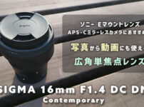 SIGMA 16mm F1.4 DC DN | ポートレートから動画まで Eマウント広角単焦点レンズ