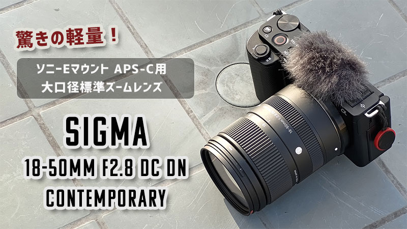 作例・レビュー】SIGMA 18-50mm F2.8 DC DN | 驚くほど軽い！APS-C大三元レンズ